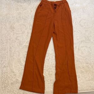 Forever 21 Rust Wide Leg Pants